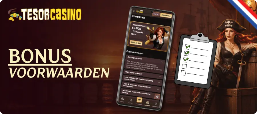 Tesor Casino bonusvoorwaarden en wagering uitgelegd