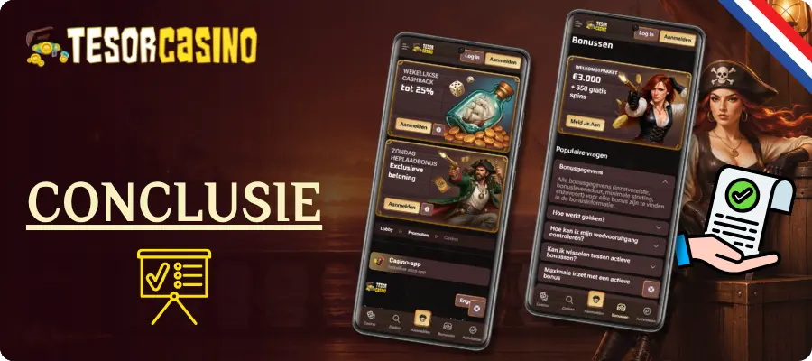 Conclusie bij Tesor Casino