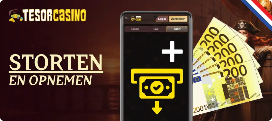 Tesor Casino storten en opnemen voor Nederlandse spelers