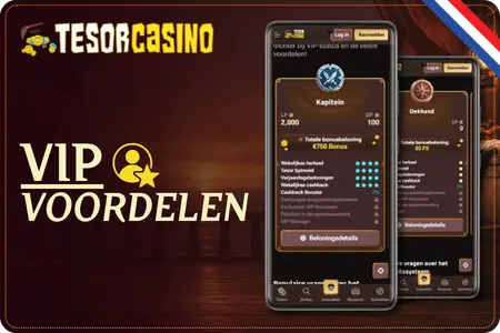 Voordelen per rang Tesor Casino